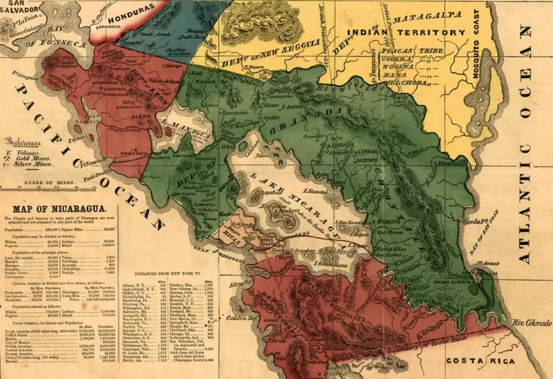 Ingleses en Centro-América, Legación EE. UU