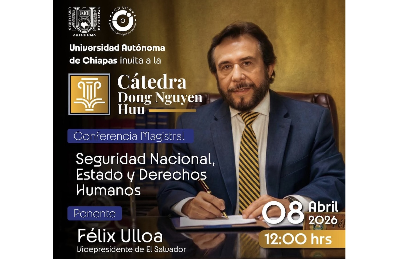 Solicitan a la Universidad Autónoma de Chiapas suspender ponencia del vicepresidente Félix Ulloa