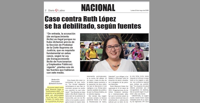 El vacío judicial como arma de Estado contra la abogada Ruth López