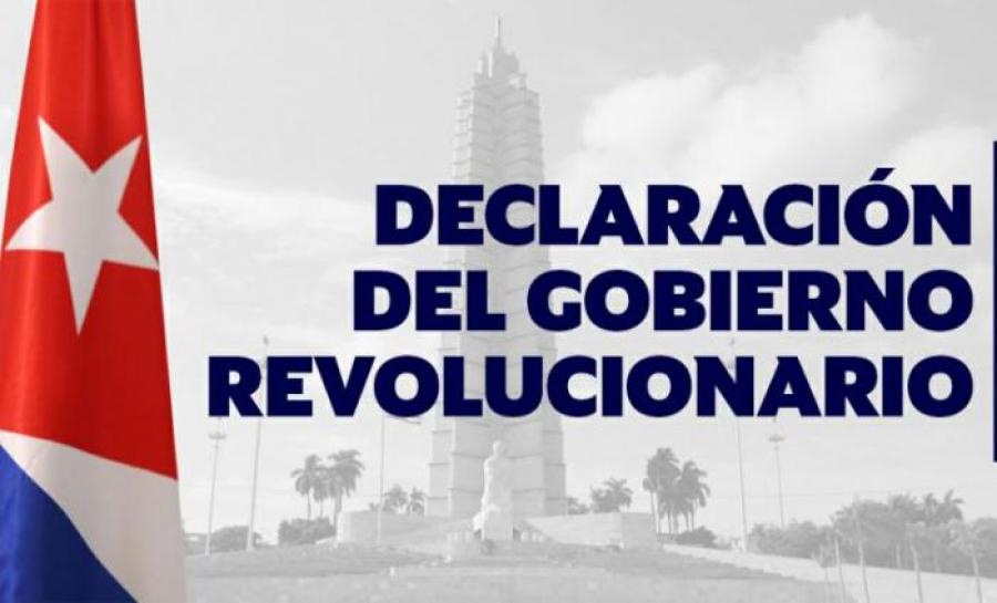 Declaración del Gobierno Revolucionario de Cuba